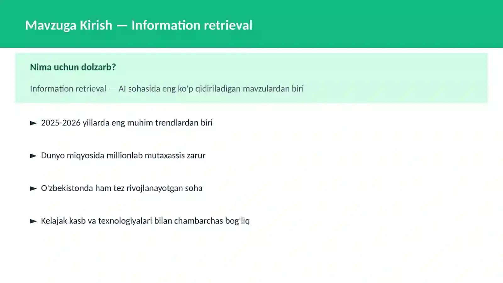 AI | NLP TABIIY TIL QAYTA ISHLASH 2