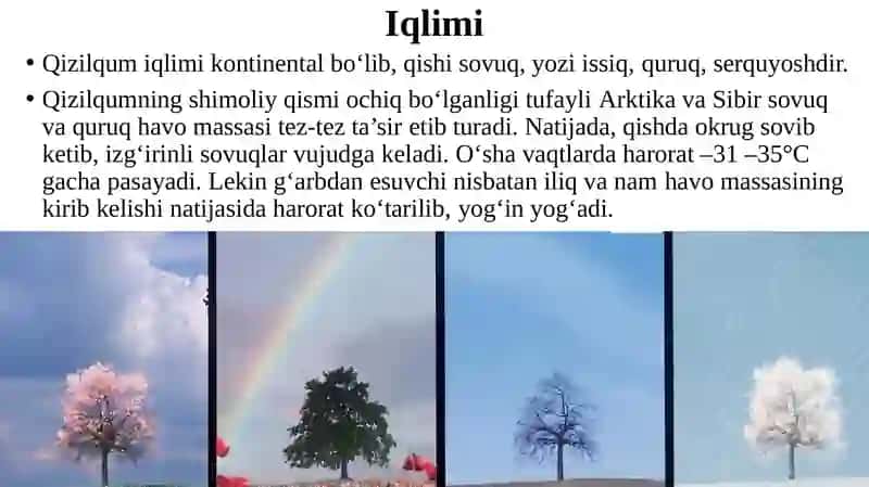 O‘simliklari va hayvonot dunyosi 2