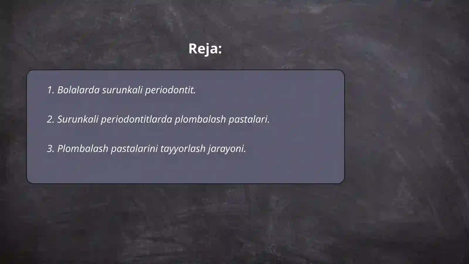 Surunkali periodontitlardagi tishlar plombalashi va davolashi 2