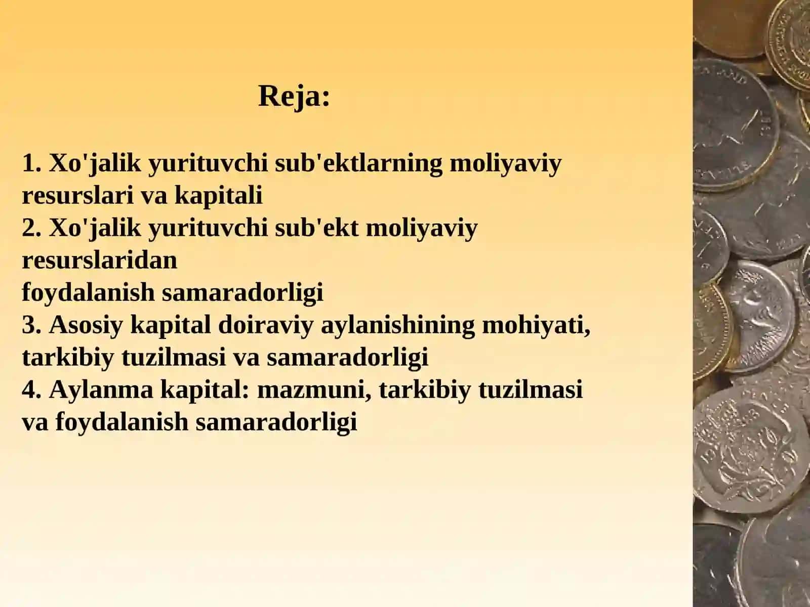 Xo`jalik yurituvchi sub’ektlarning moliyaviy resurslari, Asosiy va aylanma kapital doiraviy aylanishi 2