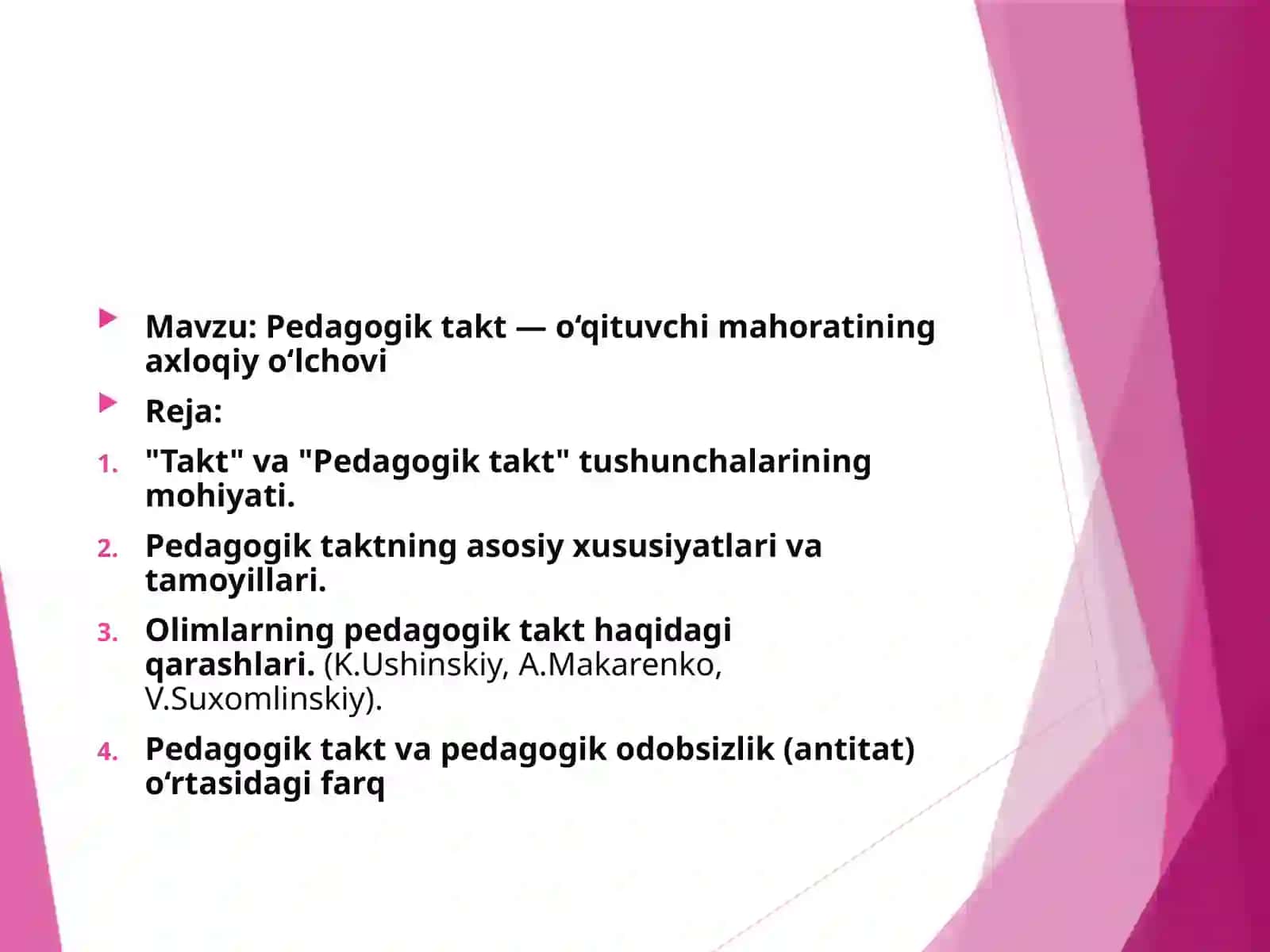 Pedagogik takt — o‘qituvchi mahoratining axloqiy o‘lchovi 2