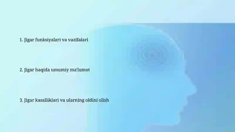 Jigar haqida umumiy ma'lumot 2