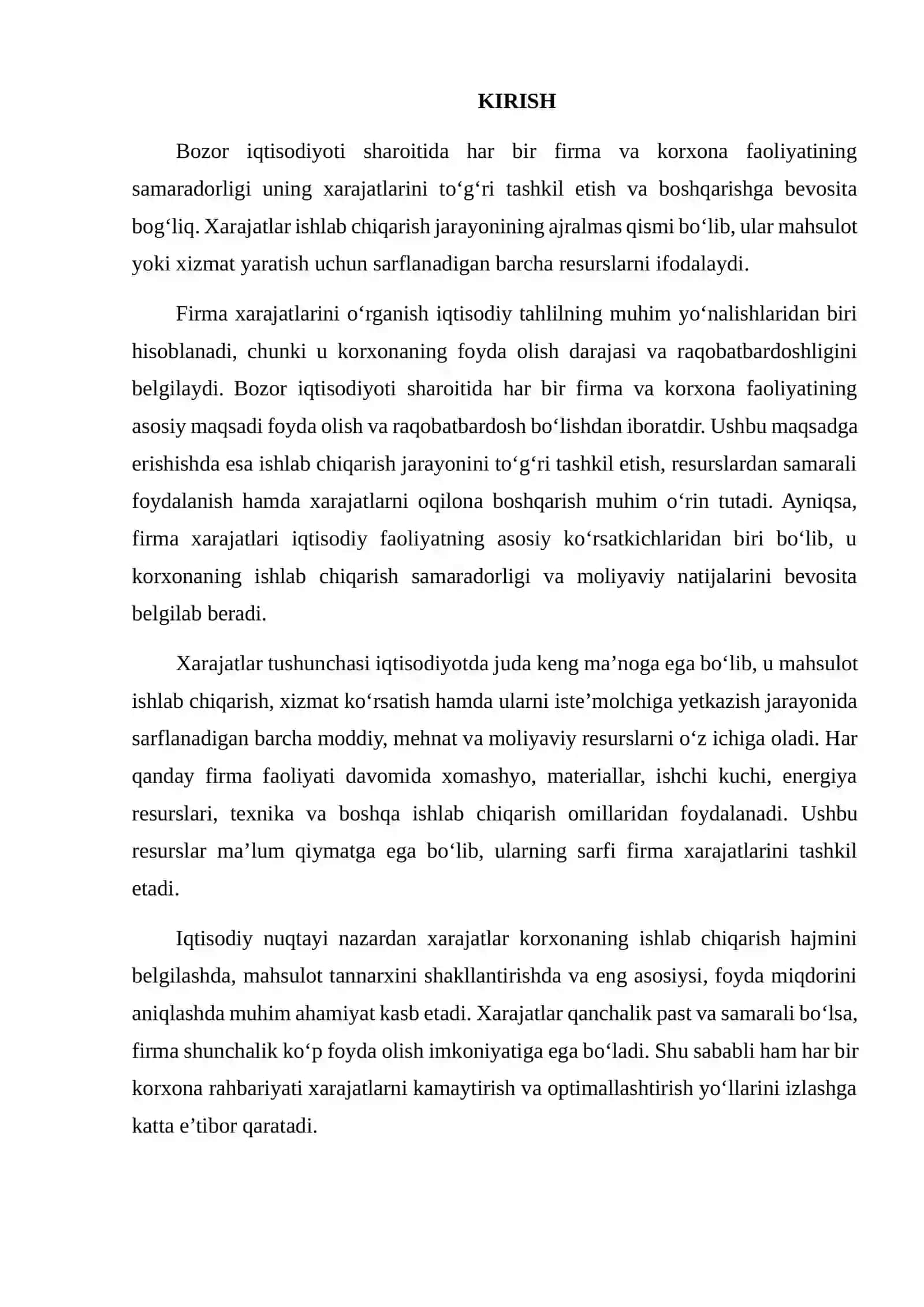 Firma Xarajatlarining Iqtisodiy Mohiyati va Asosiy Tiplari 2