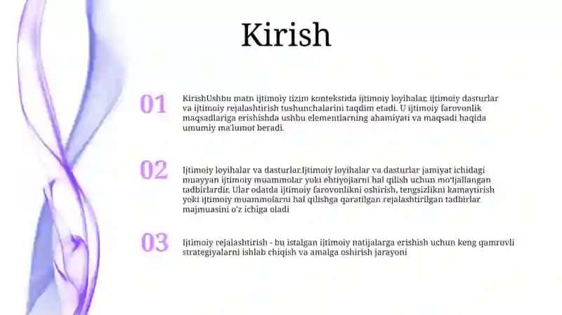 Ijtimoiy Tizimda Sotsial Proyektlar Dasturlar Va Sotsial Rejalashtirish 2