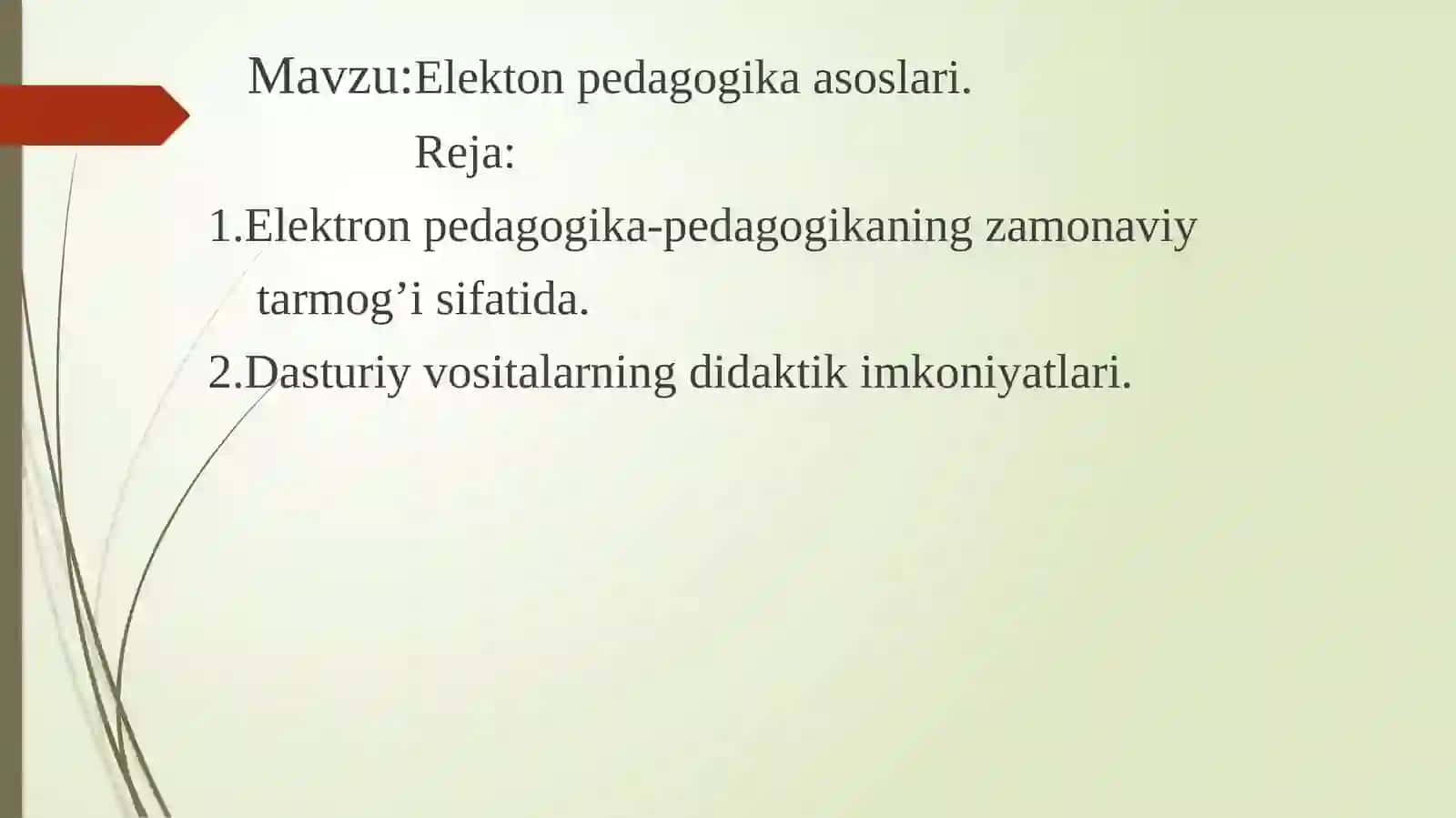 Umumiy psixologiya va pedagogika fanidan prezintatsiyasi 2