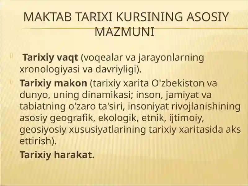 TARIX DARSLARIDA FAZOVIY VA VAQTINCHALIK TASAVVURLARNI SHAKLLANTIRISH 2
