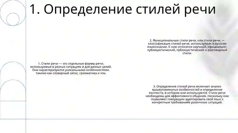 Функциональные Стили Речи. Понятие О Стилях Речи 2