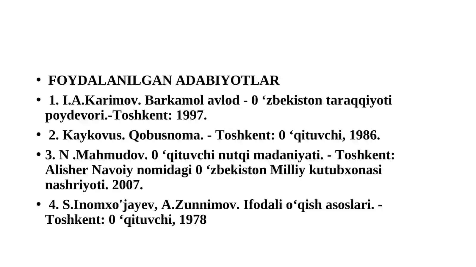 IFODALI 0‘QISH PRAKTIKUMI FANNING MAQSAD VA VAZIFALARI 2