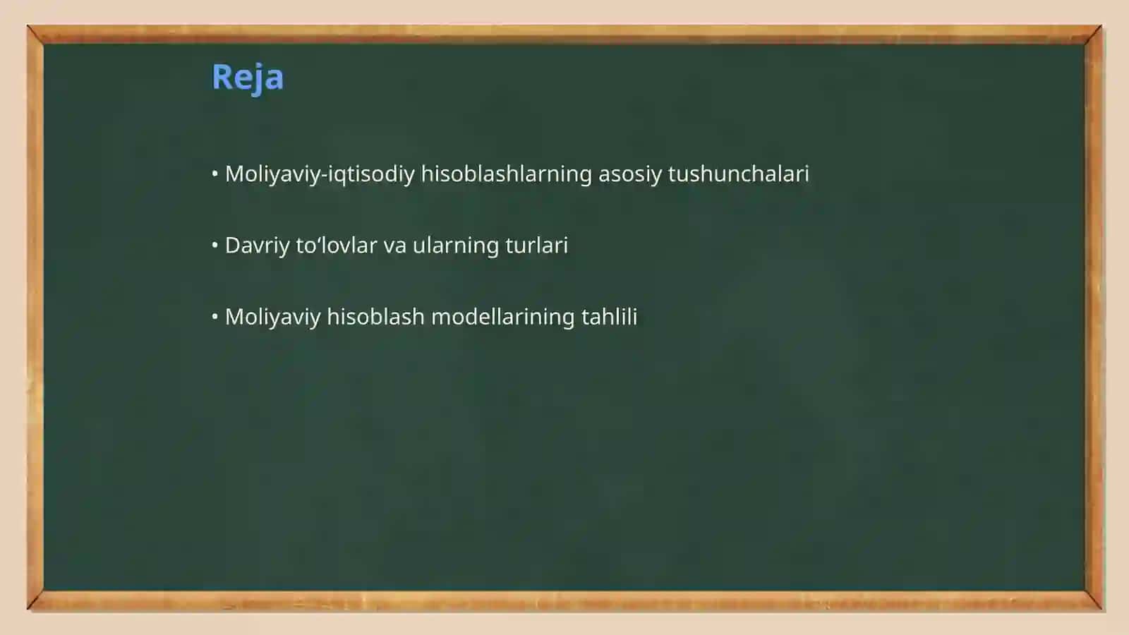 Moliyaviy-iqtisodiy hisoblashlarning modellari va metodlari 2