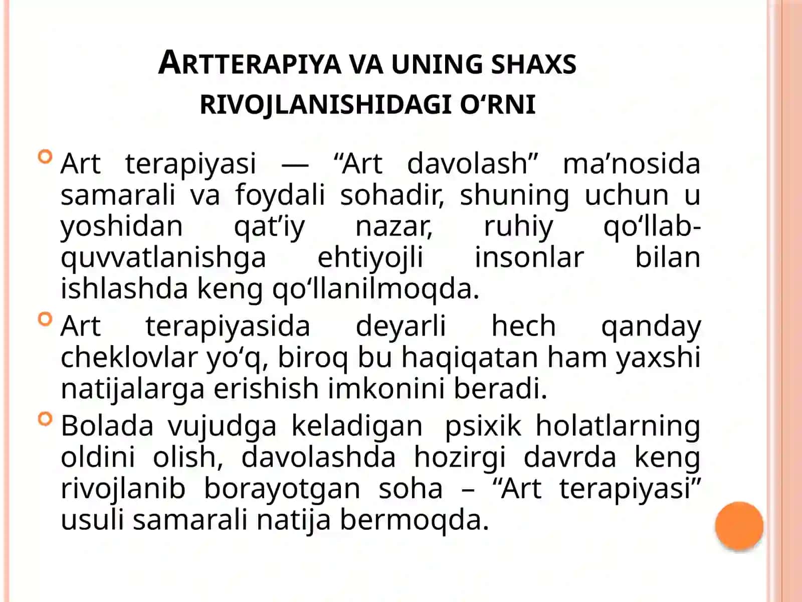Artterapiya va uning shaxs rivojlanishidagi o‘rni 2