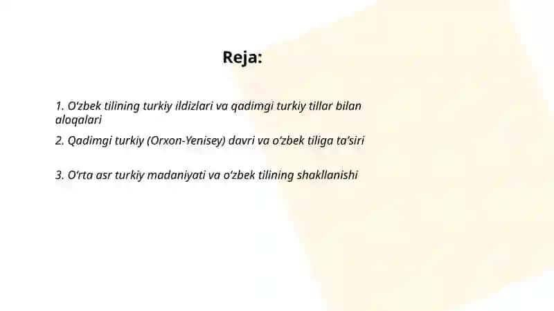 Oʻzbek tili tarixi shakllanishi taraqqiyot bosqichlari 2