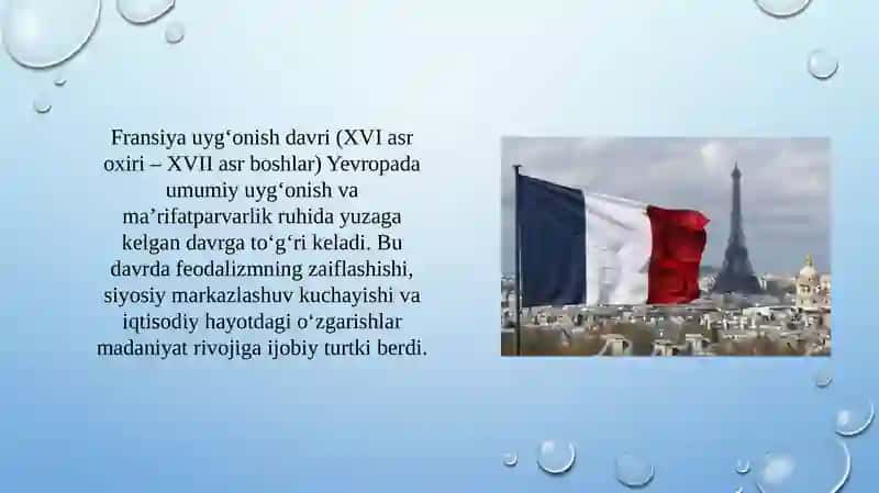 Fransiya uygʻonish davri madaniyati 2