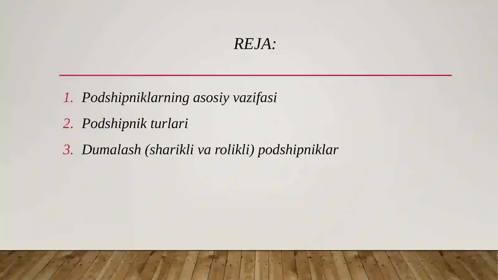 Podshipniklar va ularning tanlanishi 2