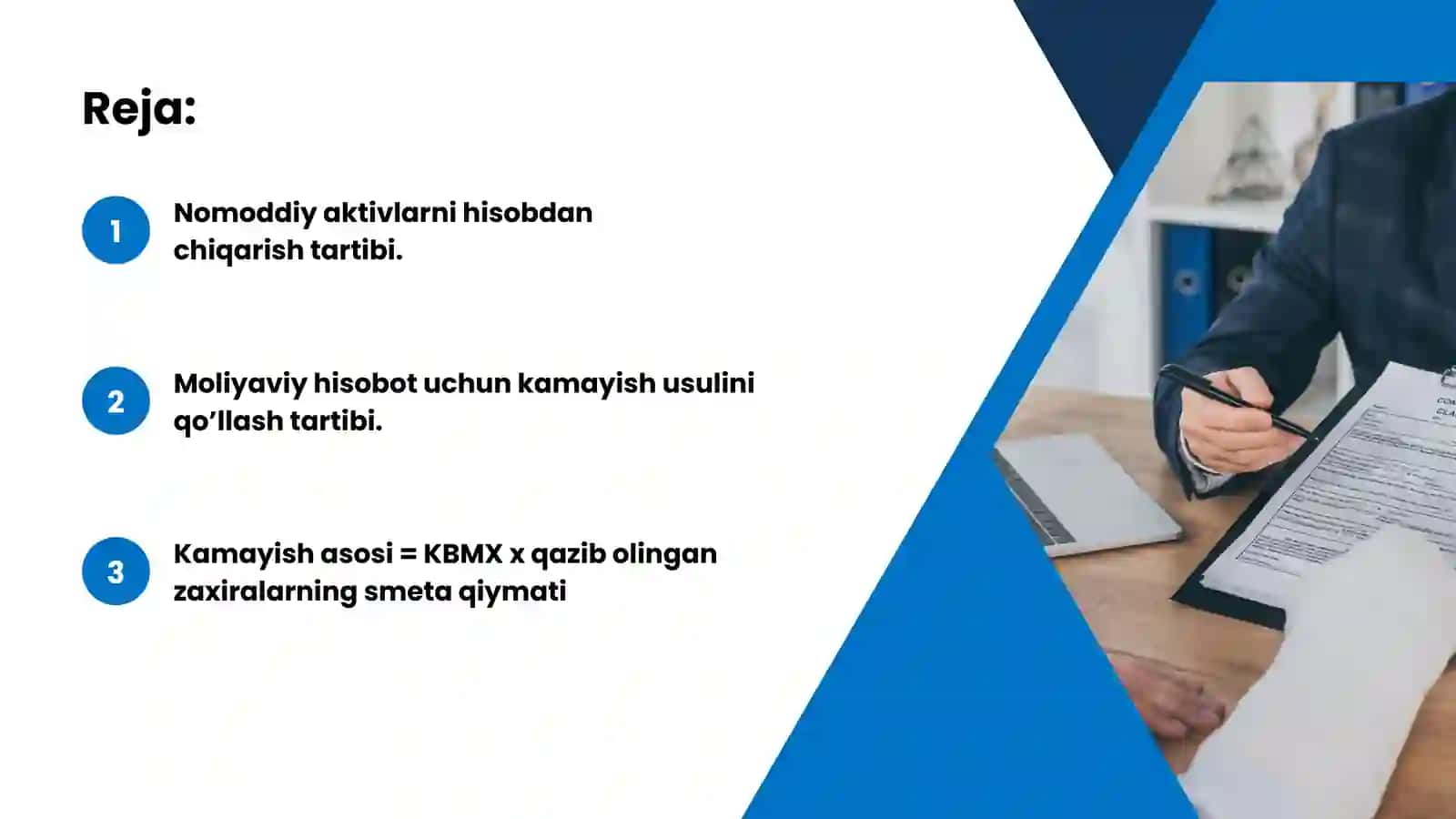 Nomoddiy aktivlarni hisobdan chiqarish 2
