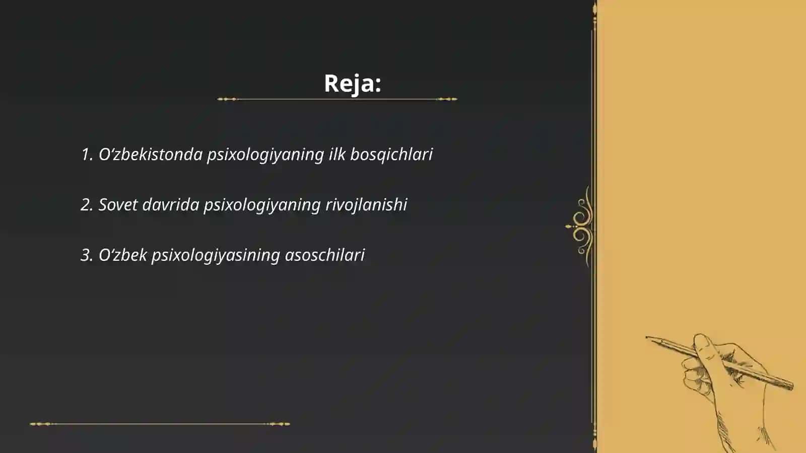Oʻzbekistonda psixologiya fanining rivojlanish tarixi 2