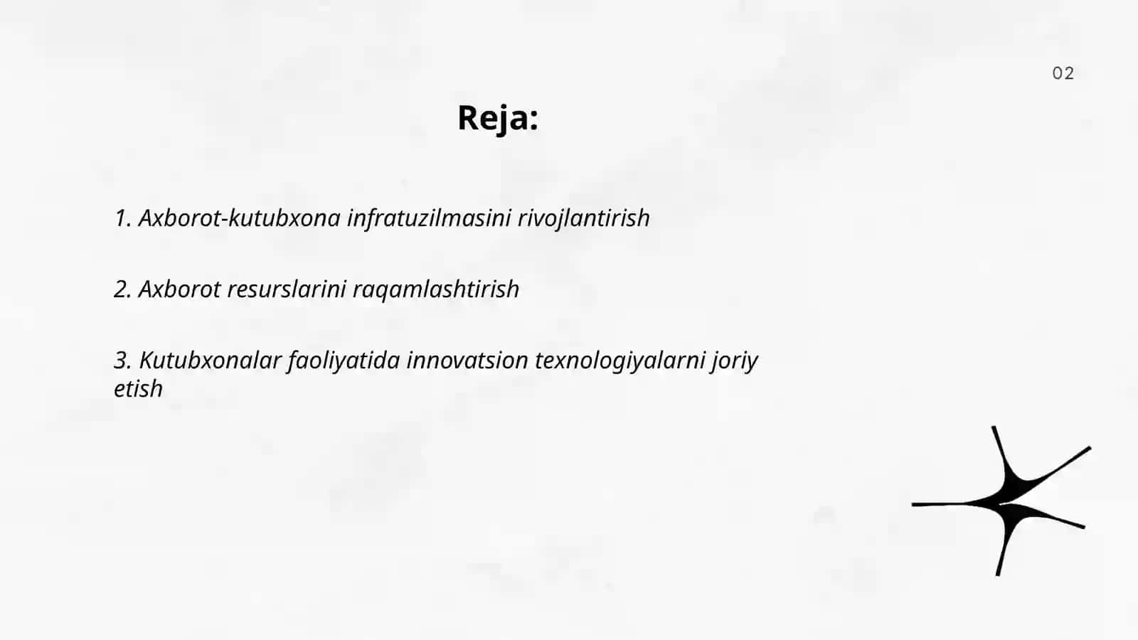 2019-2024 yillarda O'zbekiston Respublikasida axborot-kutubxona sohasini rivojlantirish konsepsiyasi 2