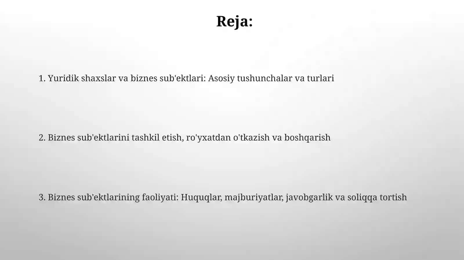 Tijoratchi yuridik shaxslar 2