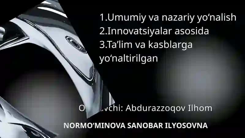 Informatika fanining umumiy tavsifi 2