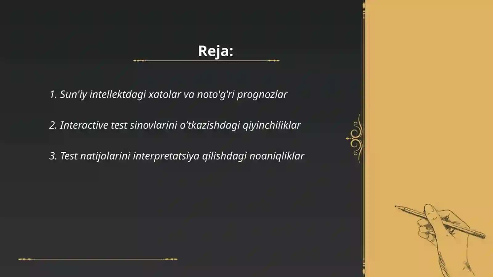 Intellekt testlarning qo'llanishi bilan bog'liq muammolari 2