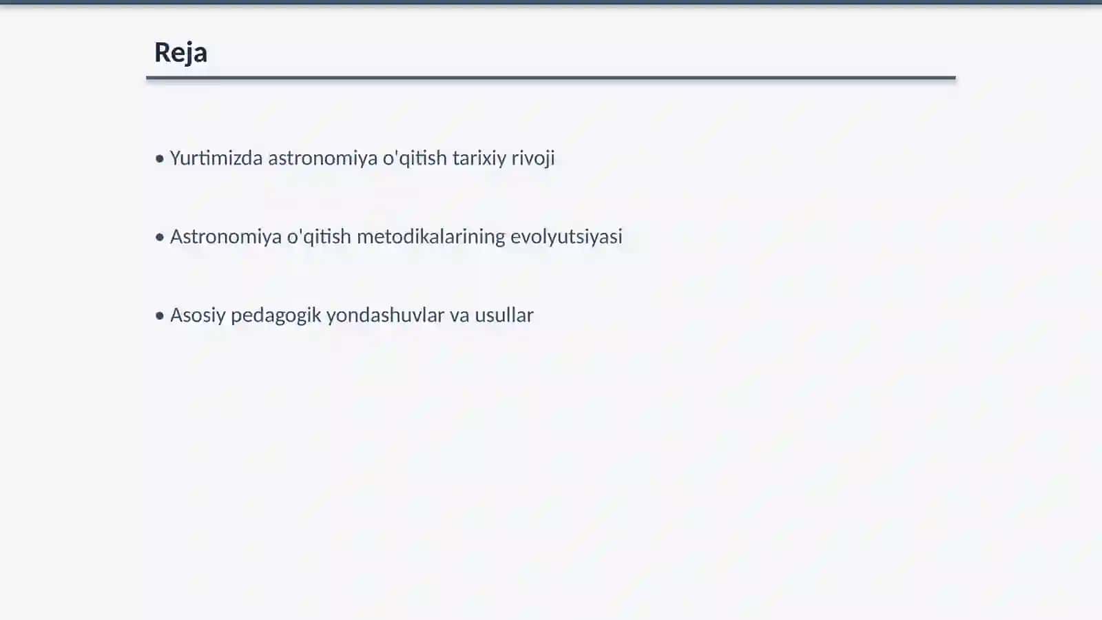 Yurtimizda astronomiya o'qitish metodikasi tarixidan 2