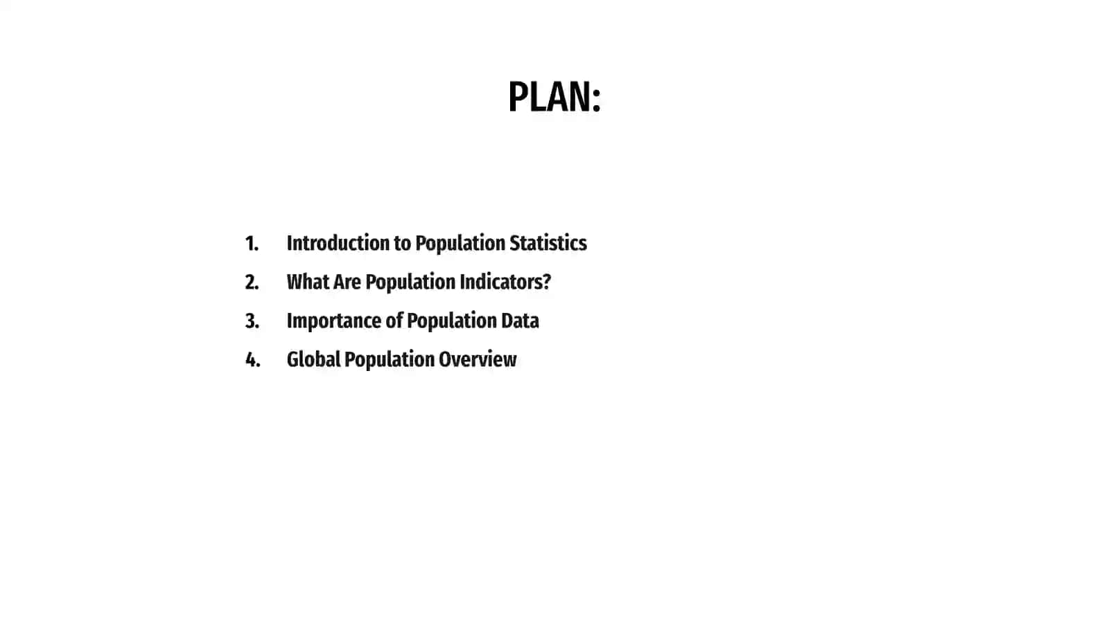 Population Statistics and its Indicators 2