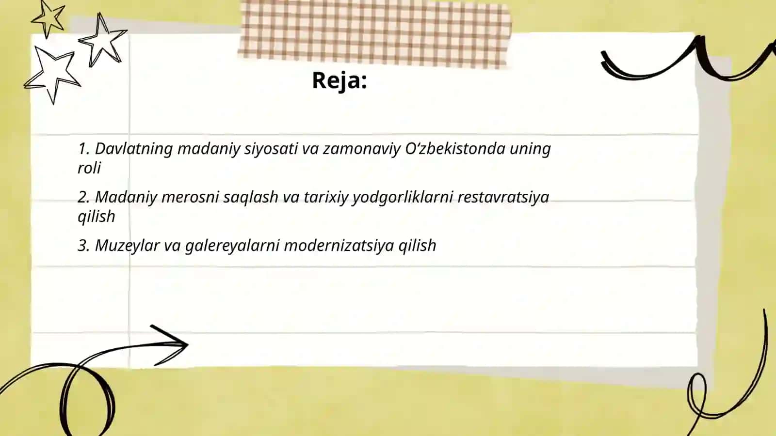 Davlatning madaniy siyosati va zamonaviy Oʻzbekistonda uning roli 2