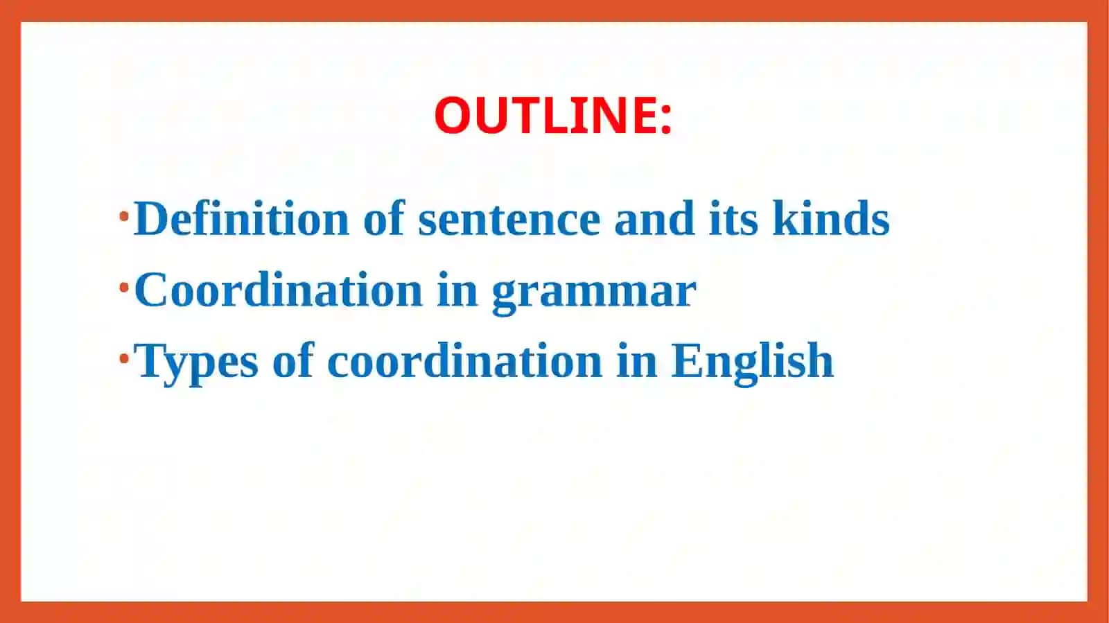 The compound sentence and types of coordination 2