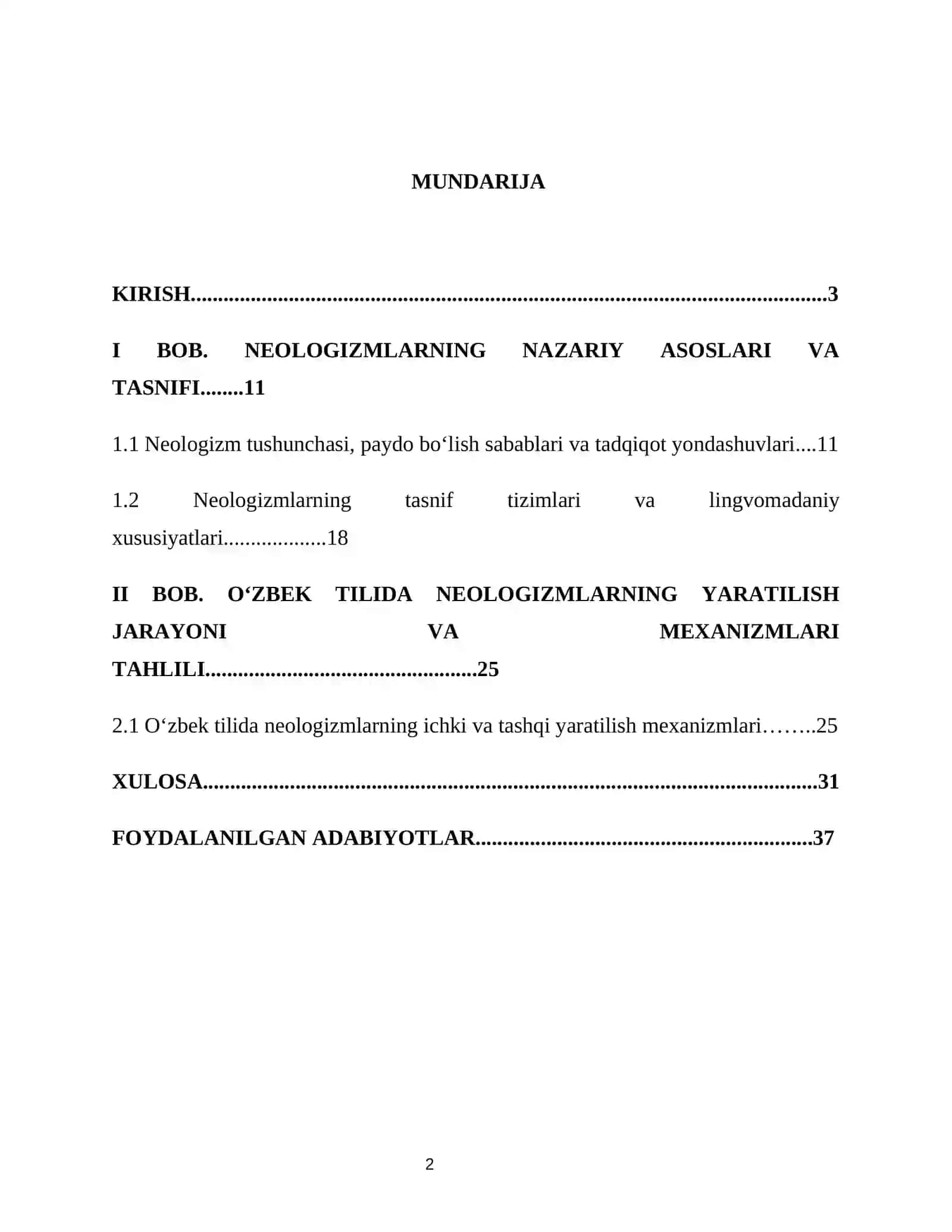 O‘zbek tilida neologizmlar: yaratilish mexanizmlari va tasnifi 2