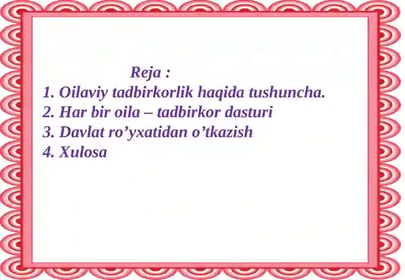 Oilaviytadbirkorlik 2