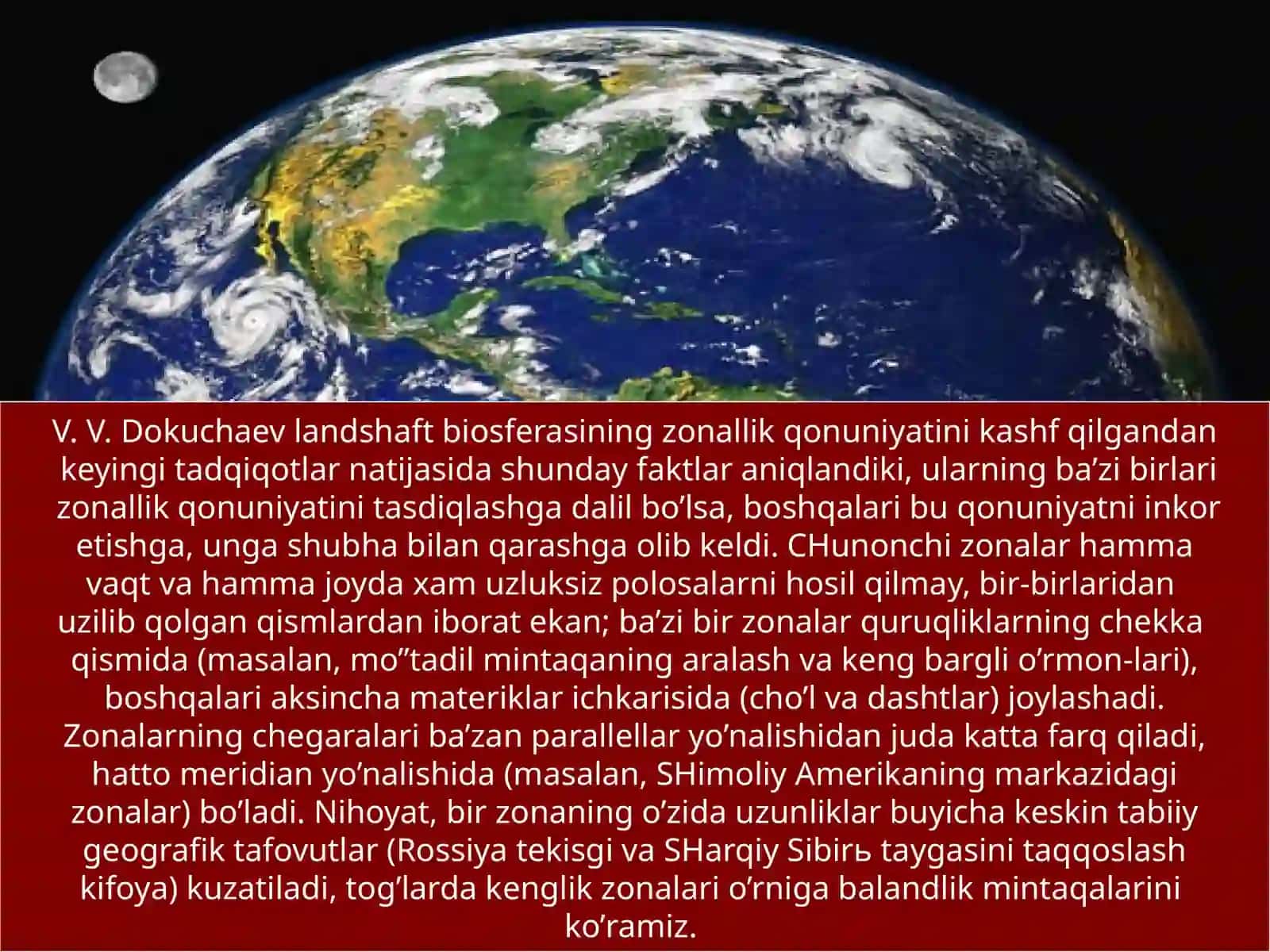 GEOGRAFIK MINTAQALAR VA TABIAT ZONALARINI TAVSIFINI TUZISH 2