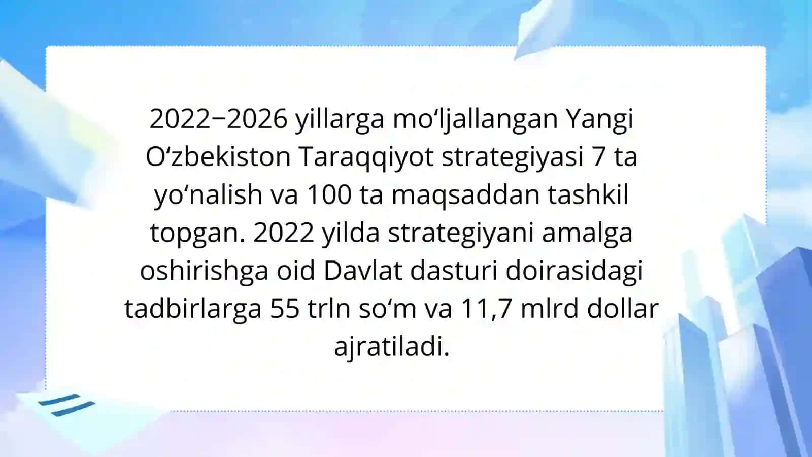 Yangi O‘zbekiston Taraqqiyot strategiyasi 2