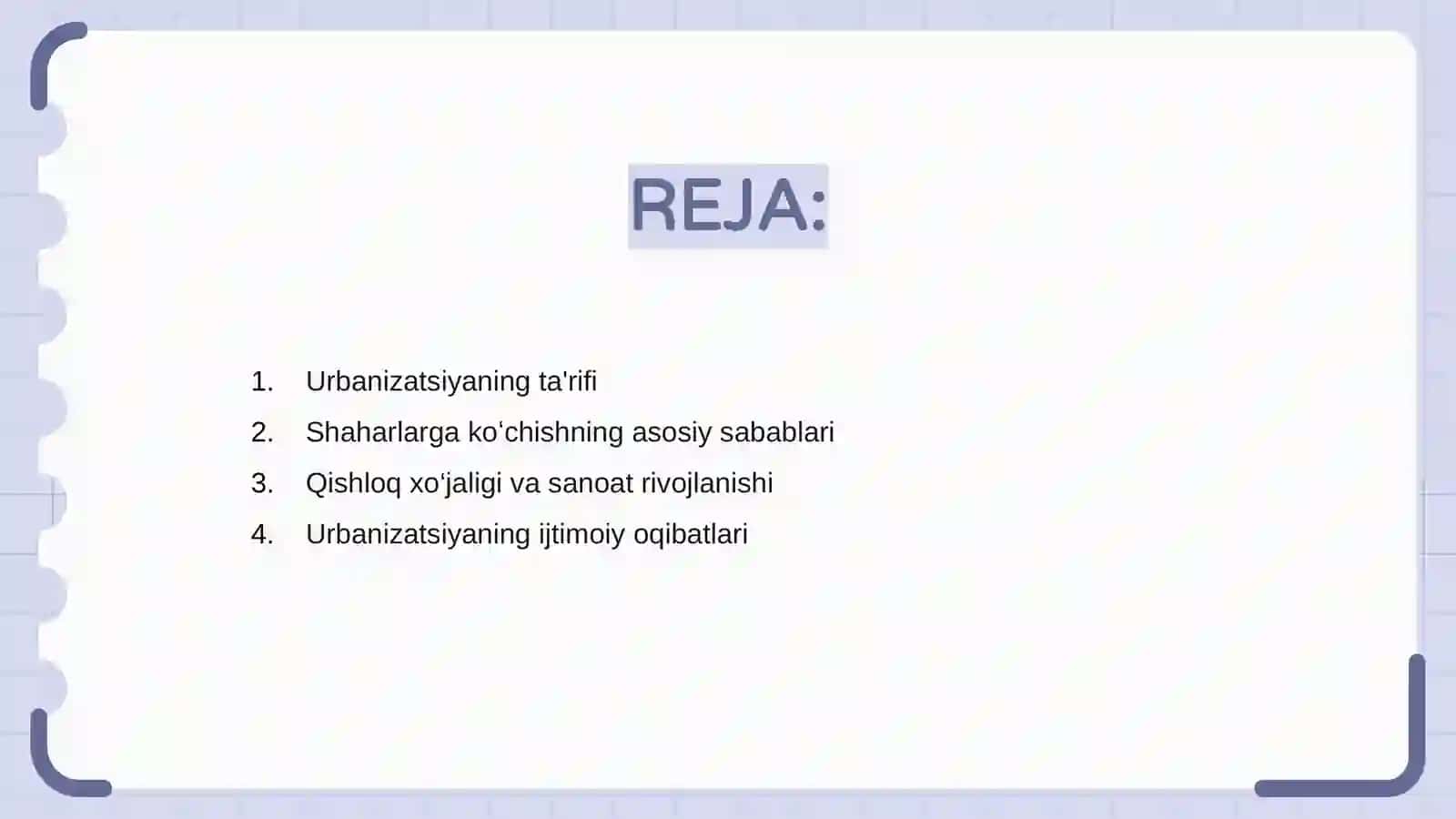 Urbanizatsiya: aholining shaharlarga koʻchishi sabab va oqibatlari 2