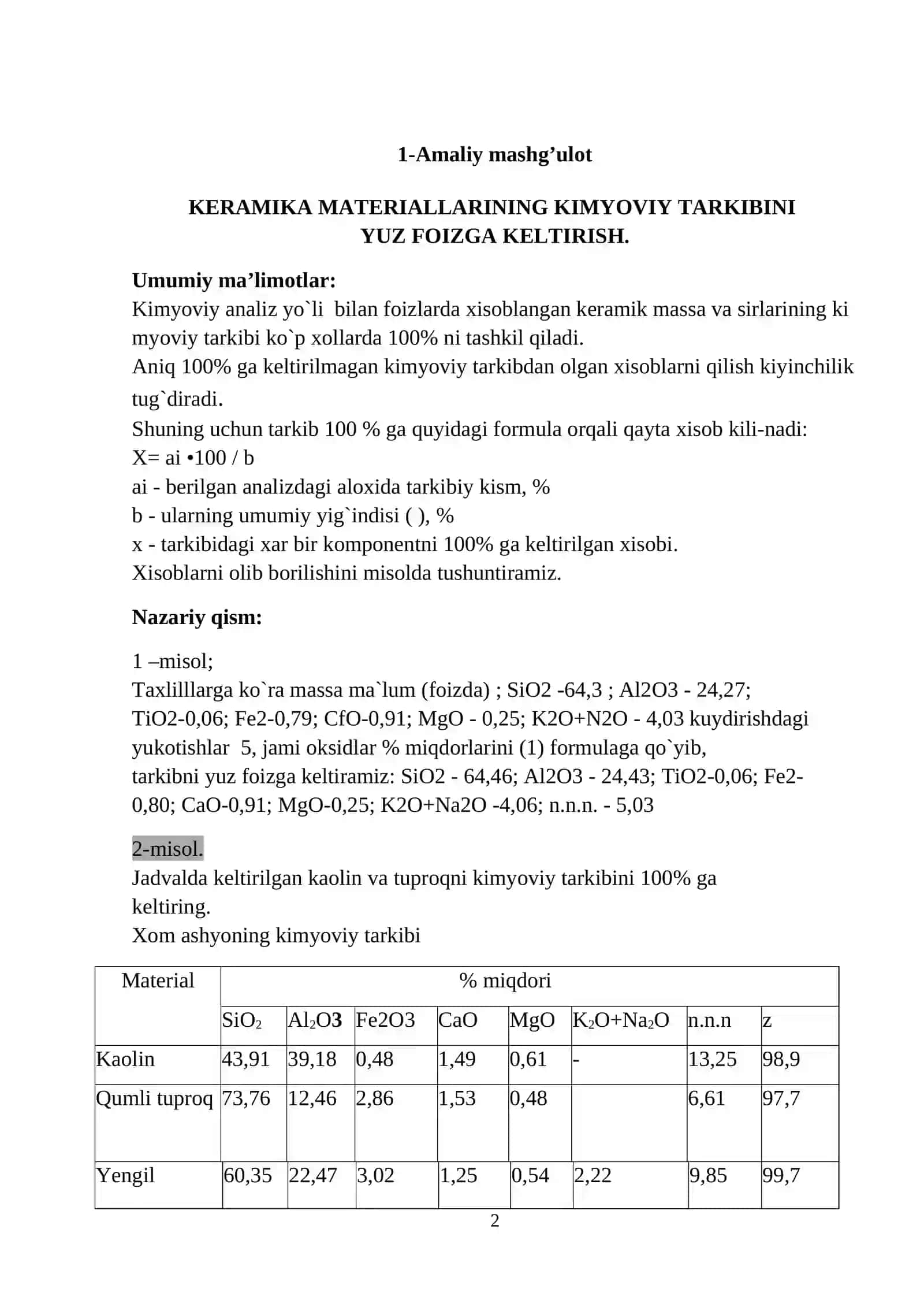 KERAMIK MATERIALLAR USLUBIY QO‘LLANMA 2
