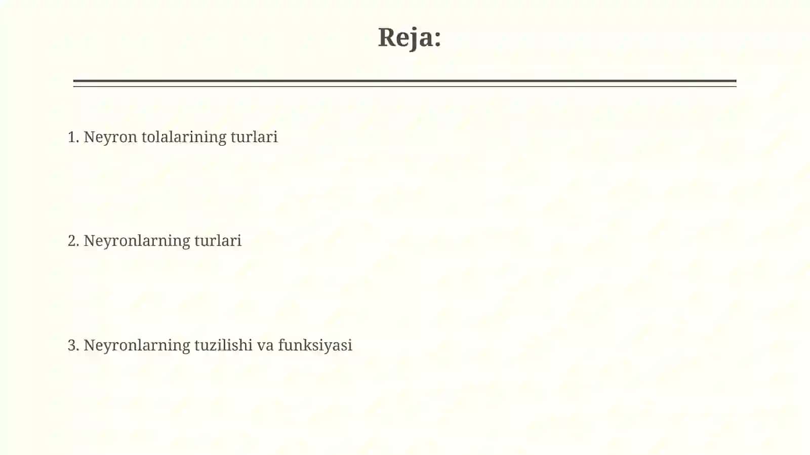 Nerv toʻqimasi- neyronlar turlari. Tolalar turi 2