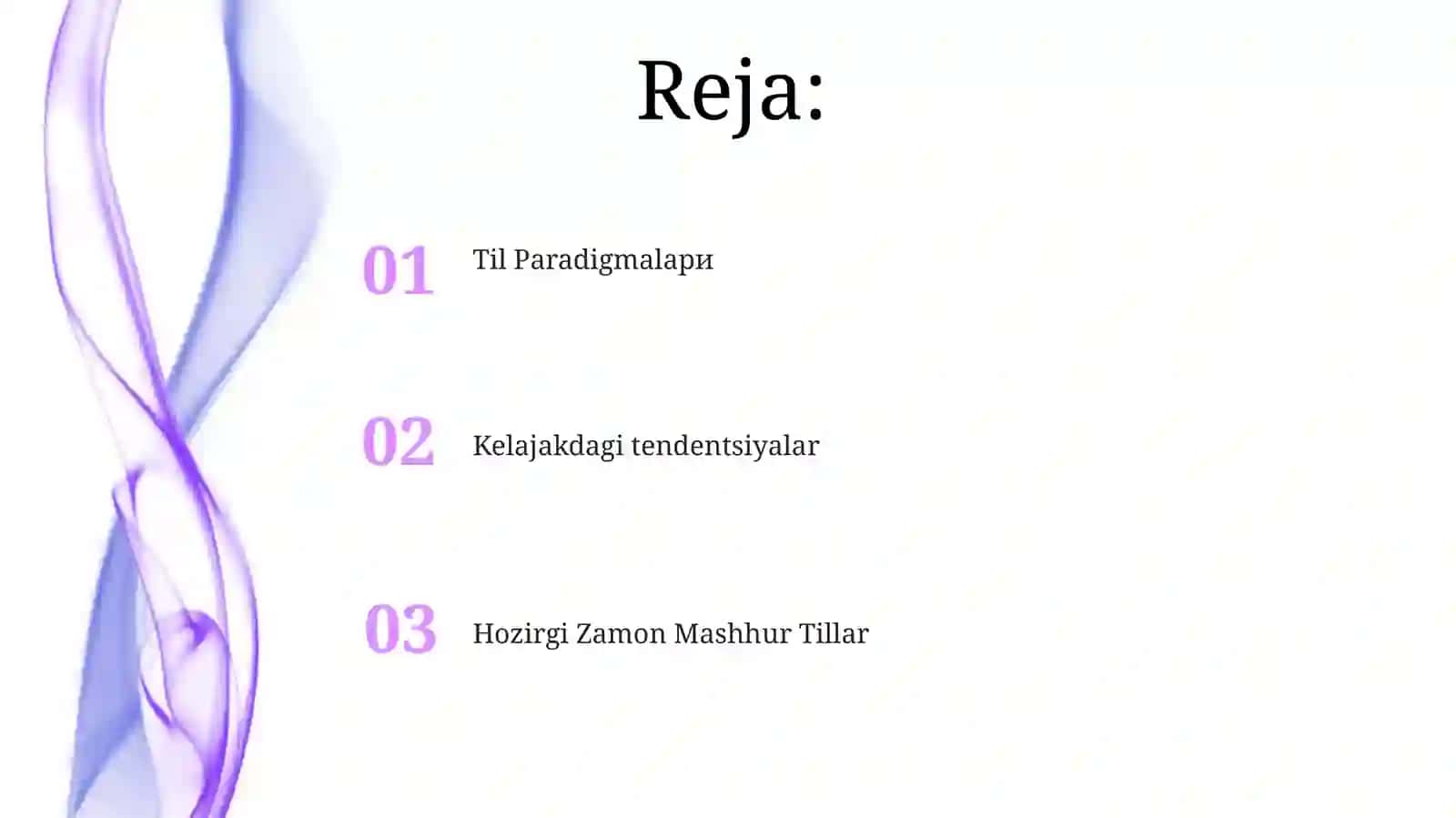 Zamonaviy Dasturlash Tillari 2