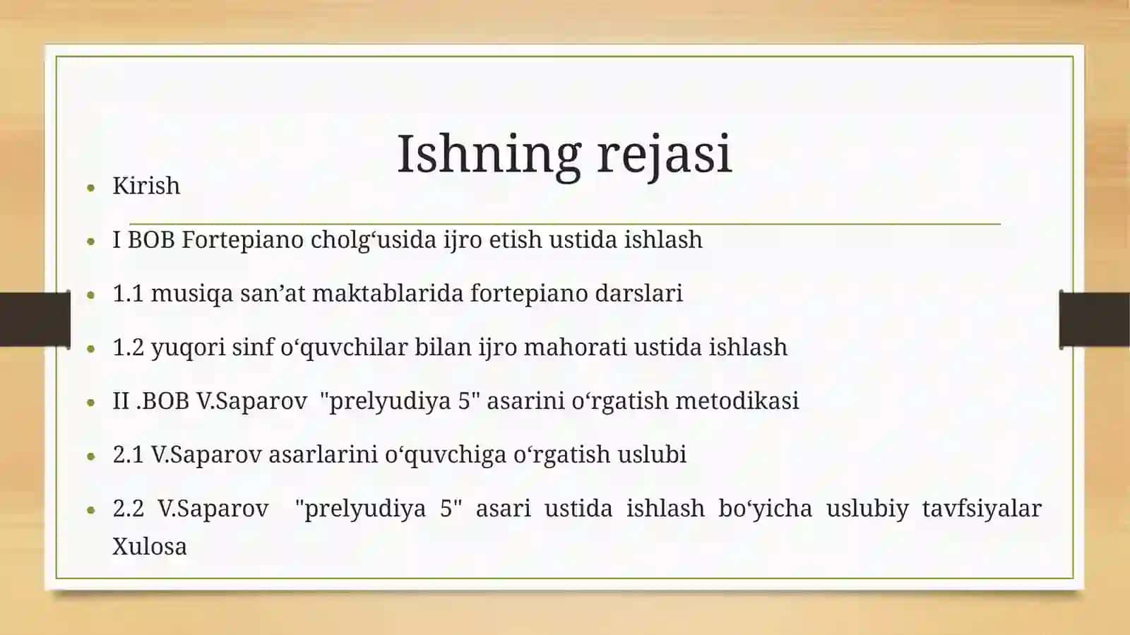 Musiqa sohasi pedagoglarini qayta tayyorlash va ularning malakasini oshirish markazi 2