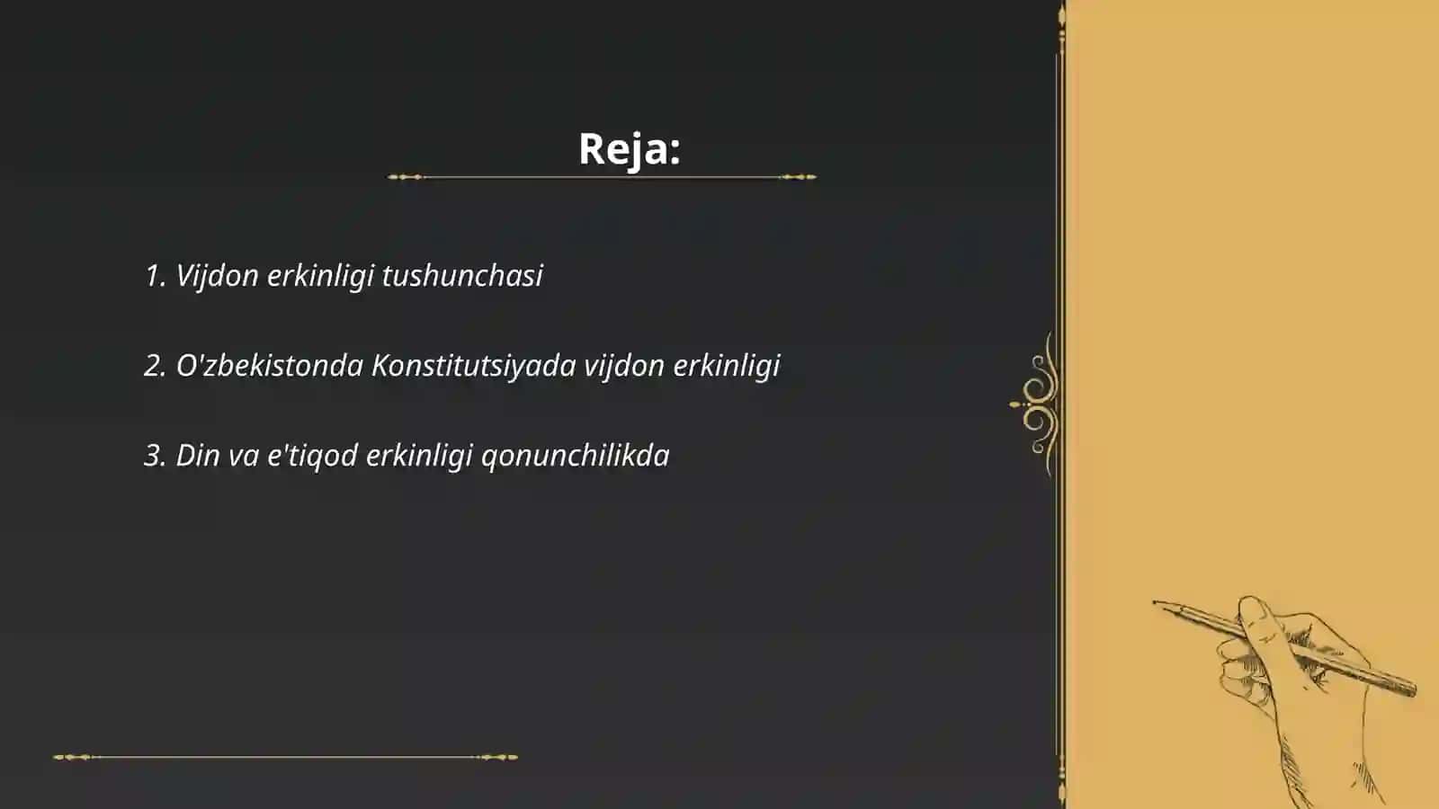 O’zbekistonda vijdon erkinligi va uning qonuniy asoslari 2