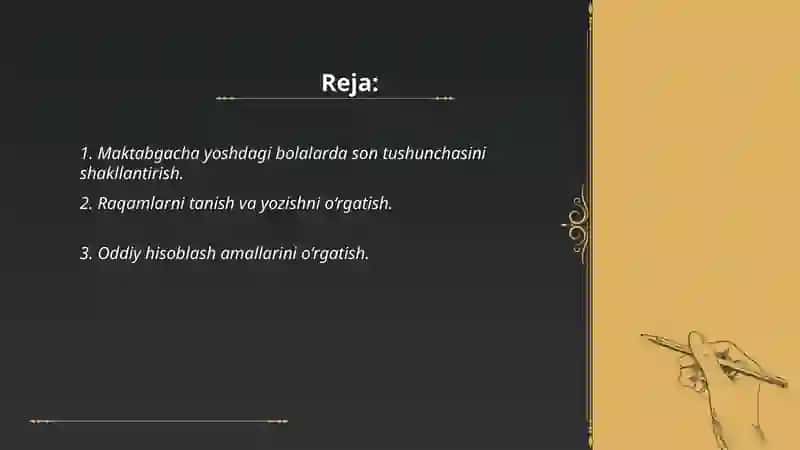 Matematik bilimlarning roʻli maktabgacha yoshdagi bolalarni rivojlantirishda 2