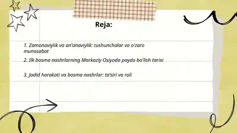 Zamonaviylik: An'anaviylik va Ilk bosma nashrlar 2