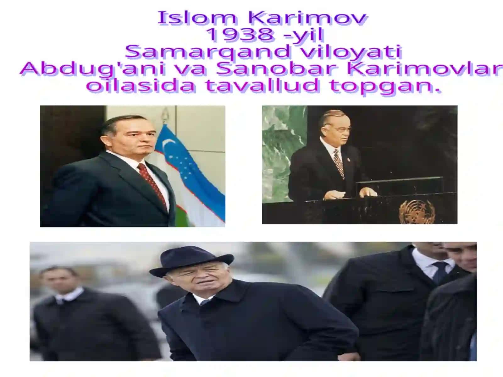 Mustaqil O'zbekiston asoschisi Islom Karimov 2