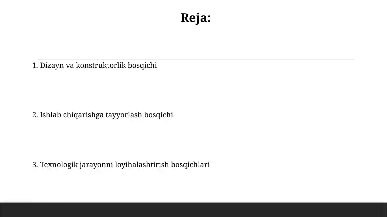 Tikuv buyumlarini ishlab chiqaraydigan texnologik jarayonlarini loyihalash bosqichlari 2