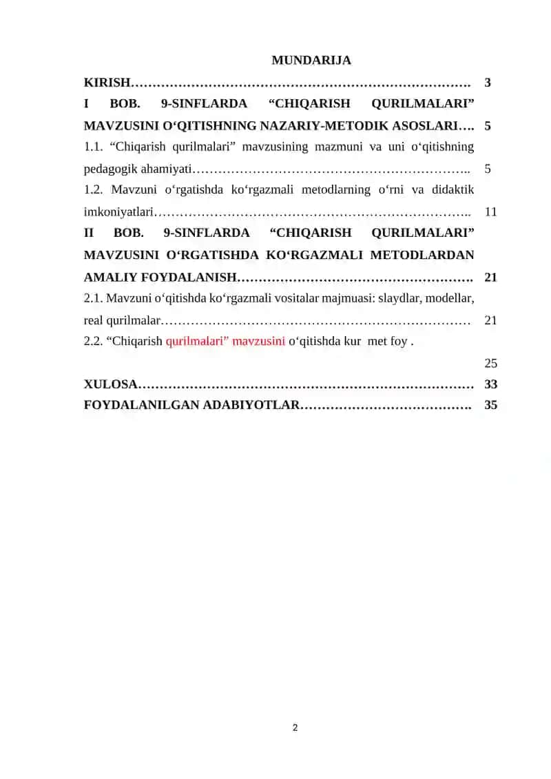 Chiqarish qurilmalarini mavzusini o'rgatishda ko'rgazmali metodlardan foydalanish 2