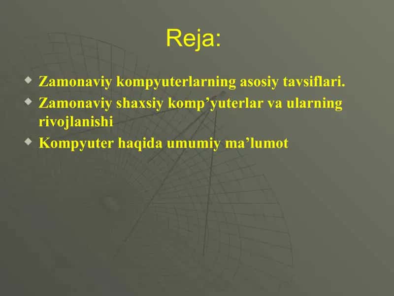 Zamonaviy shaxsiy kompyuterlar va ularning rivojlanishi 2