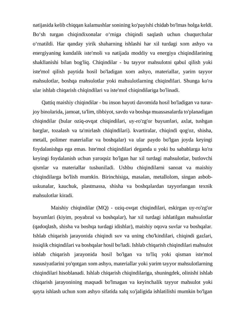 Sanoat chiqindilarini saqlashning asosiy tushunchalari 2