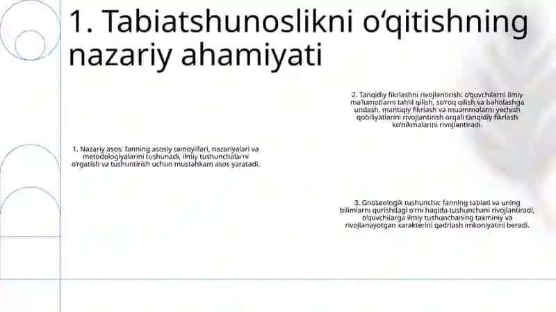 Falsafaning Fan Va Dunyoqarashiga Doir Mohiyati BoʻLgʻUsi Pedagoklarda Fanni OʻQitilishining Nazariy-Amaliy Ahamiyati 2