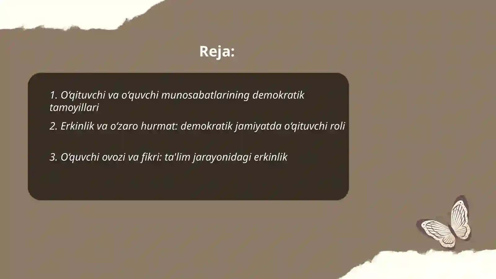 O‘qituvchi va o‘quvchi munosabatlarining demokratik tamoyillari 2