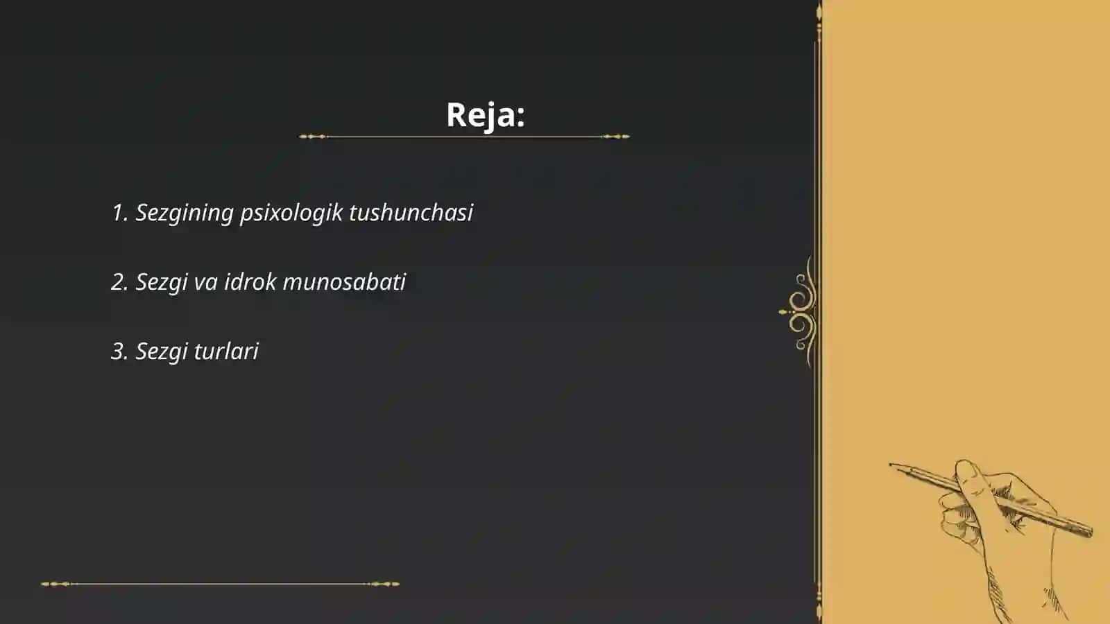 Psixologiyada sezgi va uning klassifikatsiyasi 2