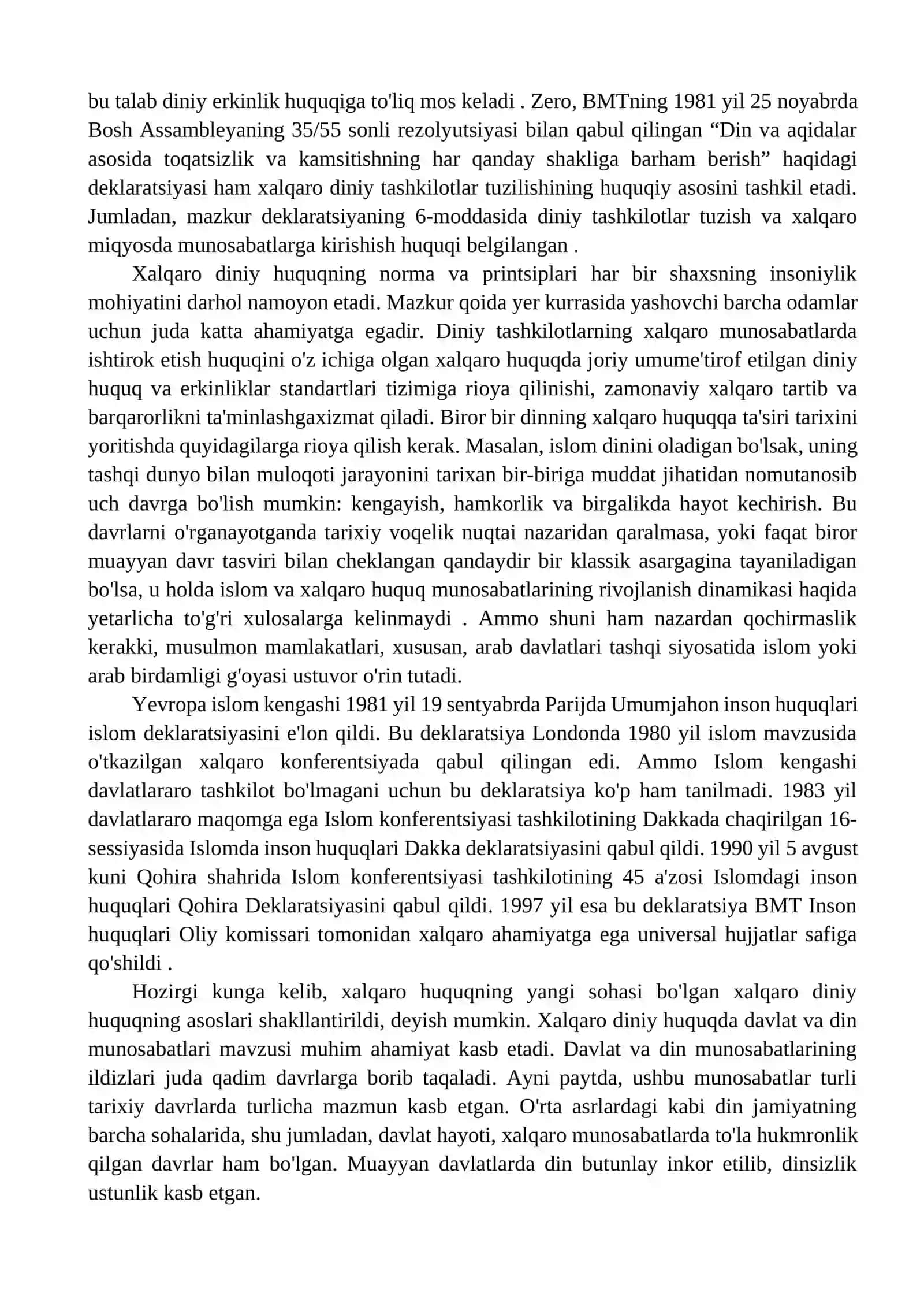 XALQARO DINIY TASHKILOTLAR FAOLIYATINING TARIXI VA ULARNING BARQAROR RIVOJLANISH MAQSADLARIGA ERISHISHDAGI AHAMIYAT 2