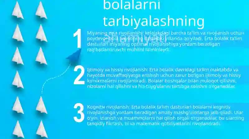 Erta yoshdagi bolalarni tarbiyalashning ahamiyati 2