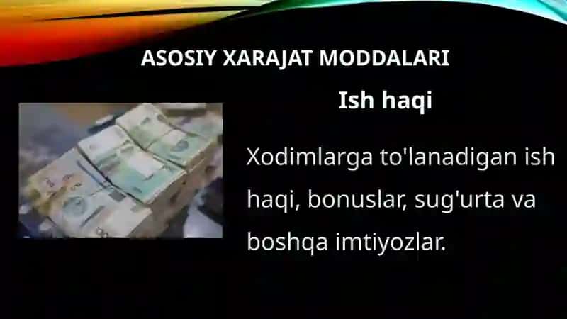 Mehmonxona xo‘jaligining xarajatlarini rejalashtirish 2